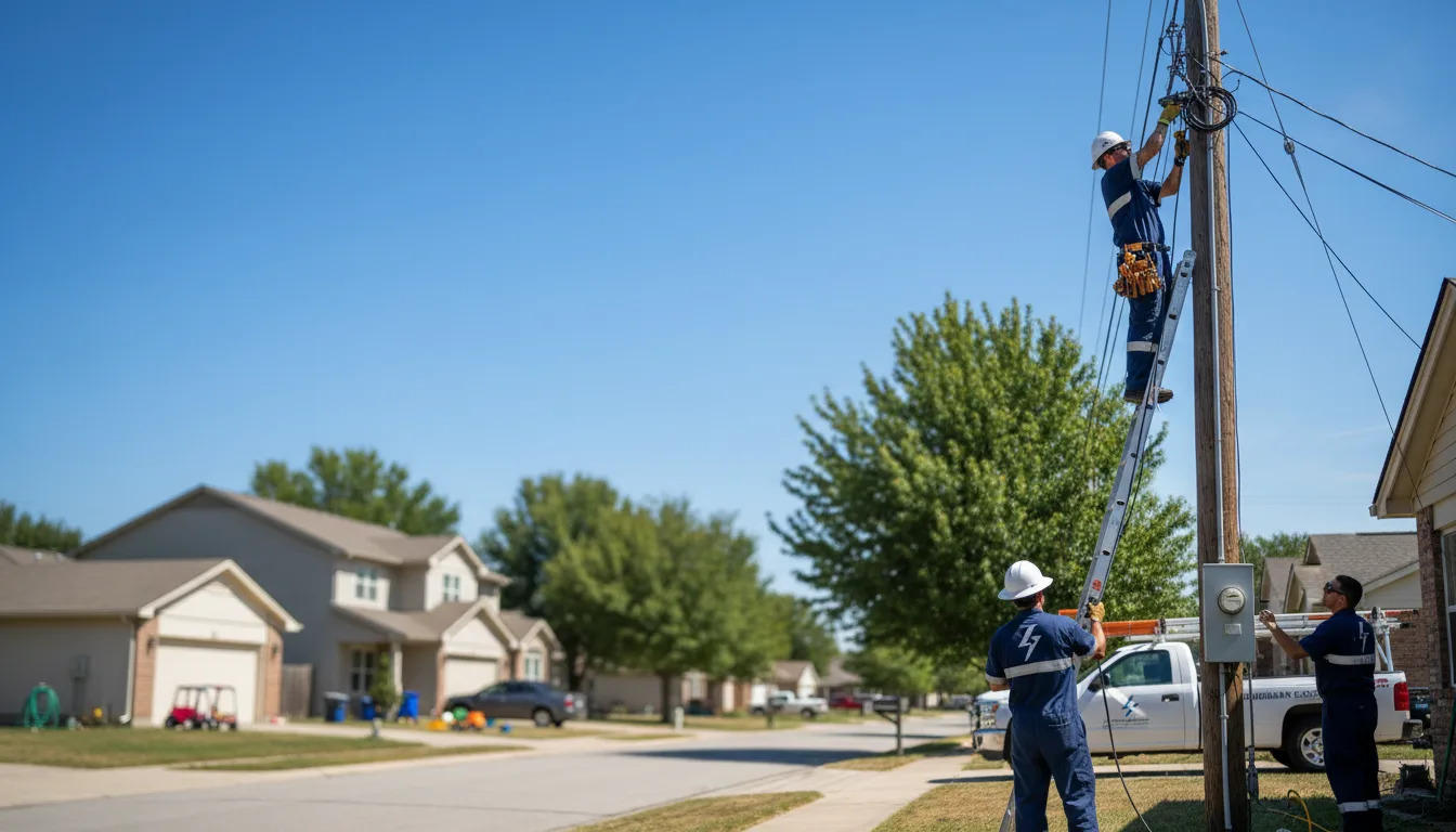 Residential electrician providing installation services in Olive Branch, MS